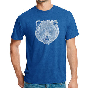 Bear Face  - Men's Premium Blend Word Art T-Shirt