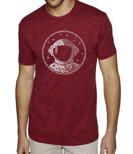 I Need My Space Astronaut - Men's Premium Blend Word Art T-Shirt