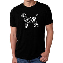 Load image into Gallery viewer, Dog Paw Prints  - Men&#39;s Premium Blend Word Art T-Shirt