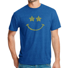 Load image into Gallery viewer, Rockstar Smiley  - Men&#39;s Premium Blend Word Art T-Shirt
