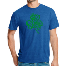 Load image into Gallery viewer, St Patricks Day Shamrock  - Men&#39;s Premium Blend Word Art T-Shirt