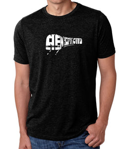 NY SUBWAY - Men's Premium Blend Word Art T-Shirt