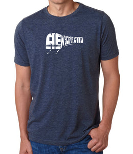 NY SUBWAY - Men's Premium Blend Word Art T-Shirt