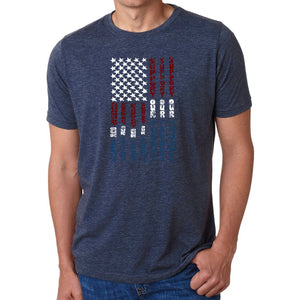 Support our Troops  - Men's Premium Blend Word Art T-Shirt