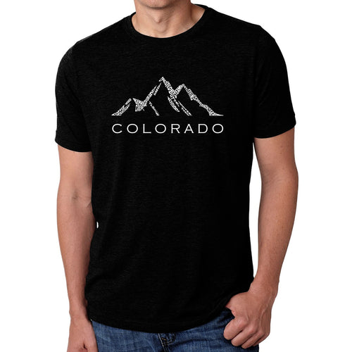 Colorado Ski Towns  - Men's Premium Blend Word Art T-Shirt