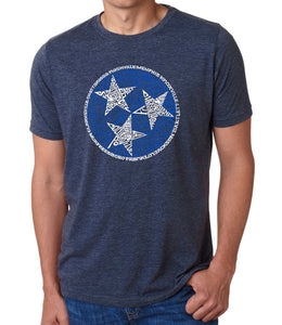 Tennessee Tristar - Men's Premium Blend Word Art T-Shirt