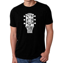 Load image into Gallery viewer, Guitar Head Music Genres  - Men&#39;s Premium Blend Word Art T-Shirt