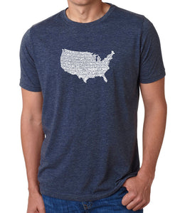 THE STAR SPANGLED BANNER - Men's Premium Blend Word Art T-Shirt