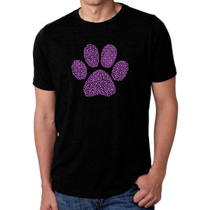 XOXO Dog Paw  - Men's Premium Blend Word Art T-Shirt