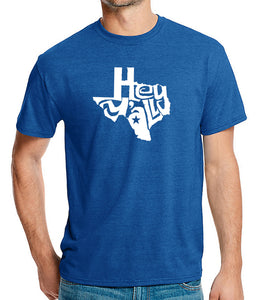 Hey Yall - Men's Premium Blend Word Art T-Shirt