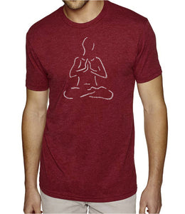 POPULAR YOGA POSES - Men's Premium Blend Word Art T-Shirt