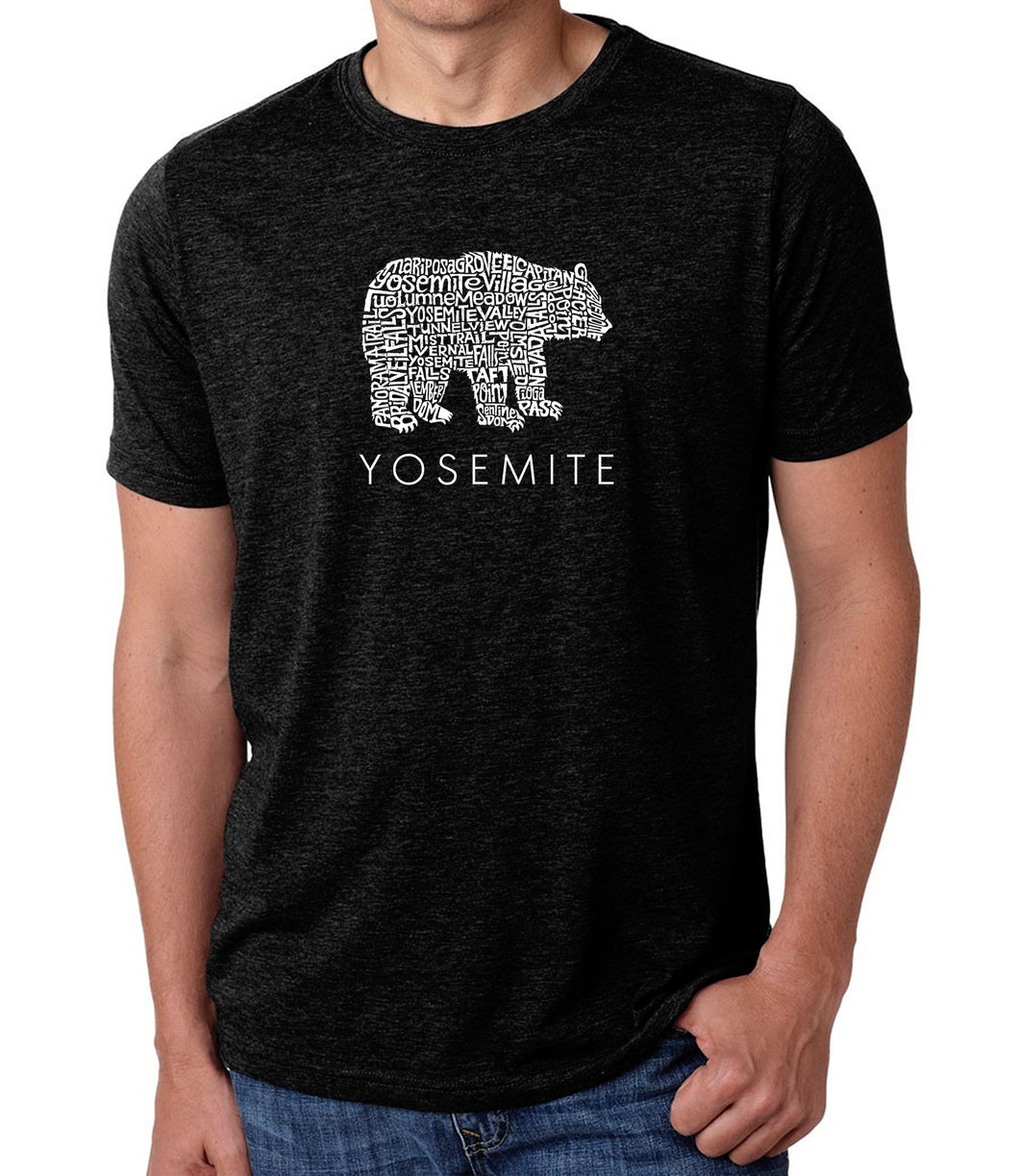 Yosemite Bear - Men's Premium Blend Word Art T-Shirt