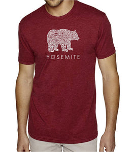 Yosemite Bear - Men's Premium Blend Word Art T-Shirt