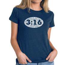 Load image into Gallery viewer, John 3:16 - Women&#39;s Premium Blend Word Art T-Shirt