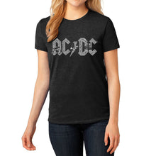 Load image into Gallery viewer, AC/DC - Women&#39;s Premium Blend Word Art T-Shirt