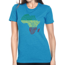 Load image into Gallery viewer, Countries in Africa - Women&#39;s Premium Blend Word Art T-Shirt