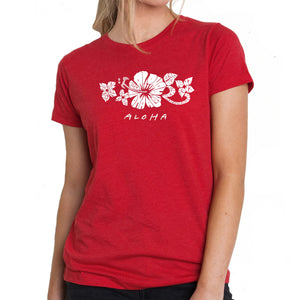 ALOHA - Women's Premium Blend Word Art T-Shirt
