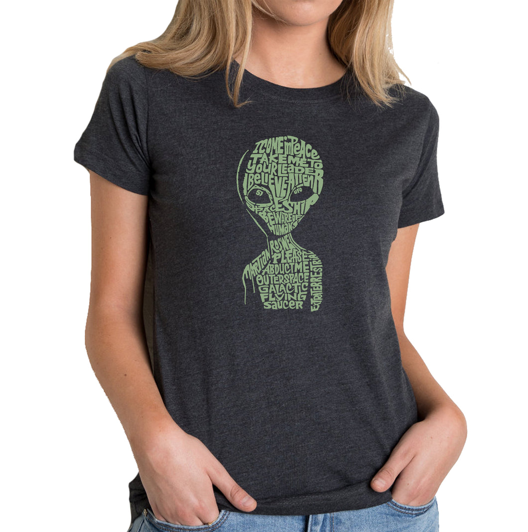 Alien - Women's Premium Blend Word Art T-Shirt