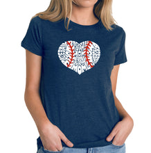 Load image into Gallery viewer, Baseball Mom - Women&#39;s Premium Blend Word Art T-Shirt