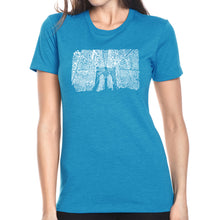 Load image into Gallery viewer, Brooklyn Bridge - Women&#39;s Premium Blend Word Art T-Shirt