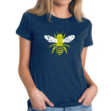 Load image into Gallery viewer, Bee Kind  - Women&#39;s Premium Blend Word Art T-Shirt