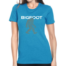 Load image into Gallery viewer, Bigfoot - Women&#39;s Premium Blend Word Art T-Shirt