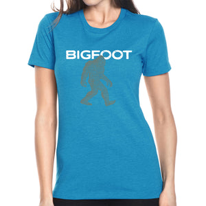 Bigfoot - Women's Premium Blend Word Art T-Shirt