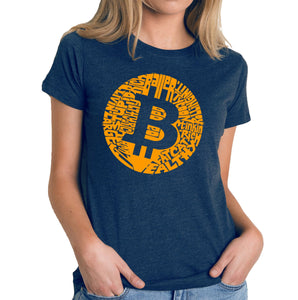 Bitcoin  - Women's Premium Blend Word Art T-Shirt