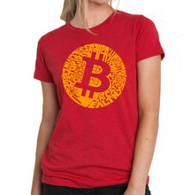 Load image into Gallery viewer, Bitcoin  - Women&#39;s Premium Blend Word Art T-Shirt