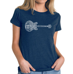 Blues Legends - Women's Premium Blend Word Art T-Shirt