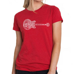 Blues Legends - Women's Premium Blend Word Art T-Shirt