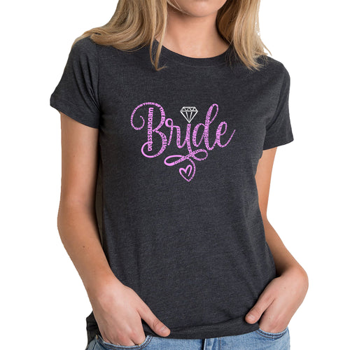 Women's Premium Blend Word Art T-shirt - Bride