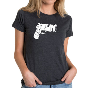 BROOKLYN GUN - Women's Premium Blend Word Art T-Shirt