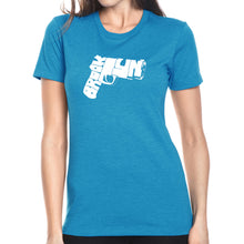 Load image into Gallery viewer, BROOKLYN GUN - Women&#39;s Premium Blend Word Art T-Shirt