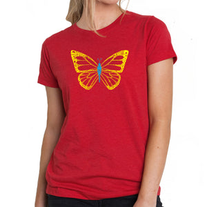 Butterfly  - Women's Premium Blend Word Art T-Shirt