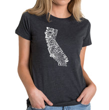 Load image into Gallery viewer, California State - Women&#39;s Premium Blend Word Art T-Shirt