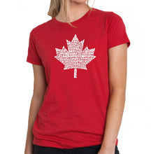 Load image into Gallery viewer, CANADIAN NATIONAL ANTHEM - Women&#39;s Premium Blend Word Art T-Shirt