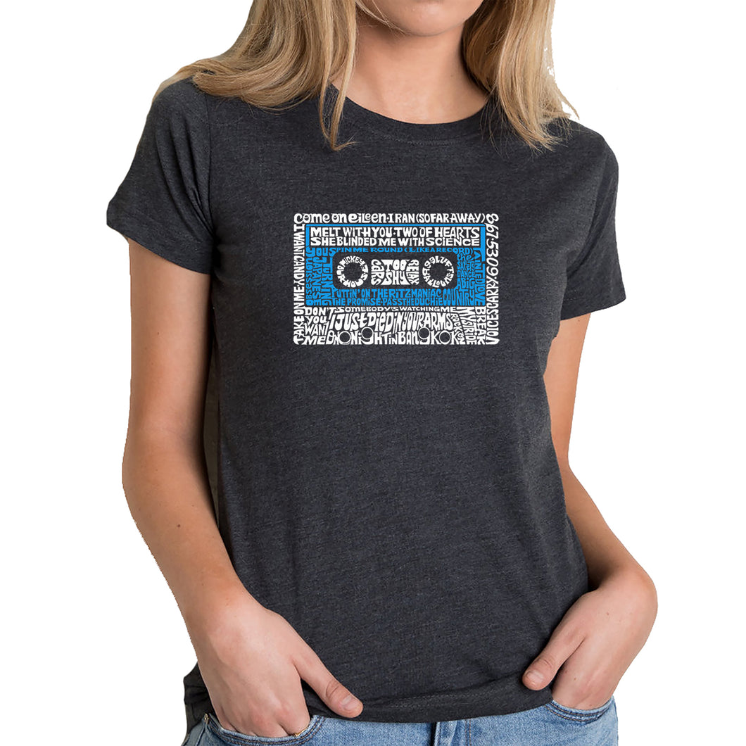 80s One Hit Wonders  - Women's Premium Blend Word Art T-Shirt
