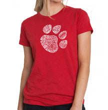 Load image into Gallery viewer, Cat Paw - Women&#39;s Premium Blend Word Art T-Shirt