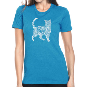 Cat - Women's Premium Blend Word Art T-Shirt