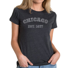 Load image into Gallery viewer, Chicago 1837 - Women&#39;s Premium Blend Word Art T-Shirt