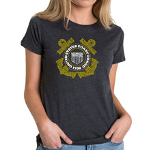 Load image into Gallery viewer, Coast Guard - Women&#39;s Premium Blend Word Art T-Shirt