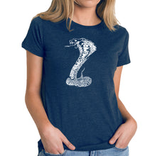 Load image into Gallery viewer, Types of Snakes - Women&#39;s Premium Blend Word Art T-Shirt