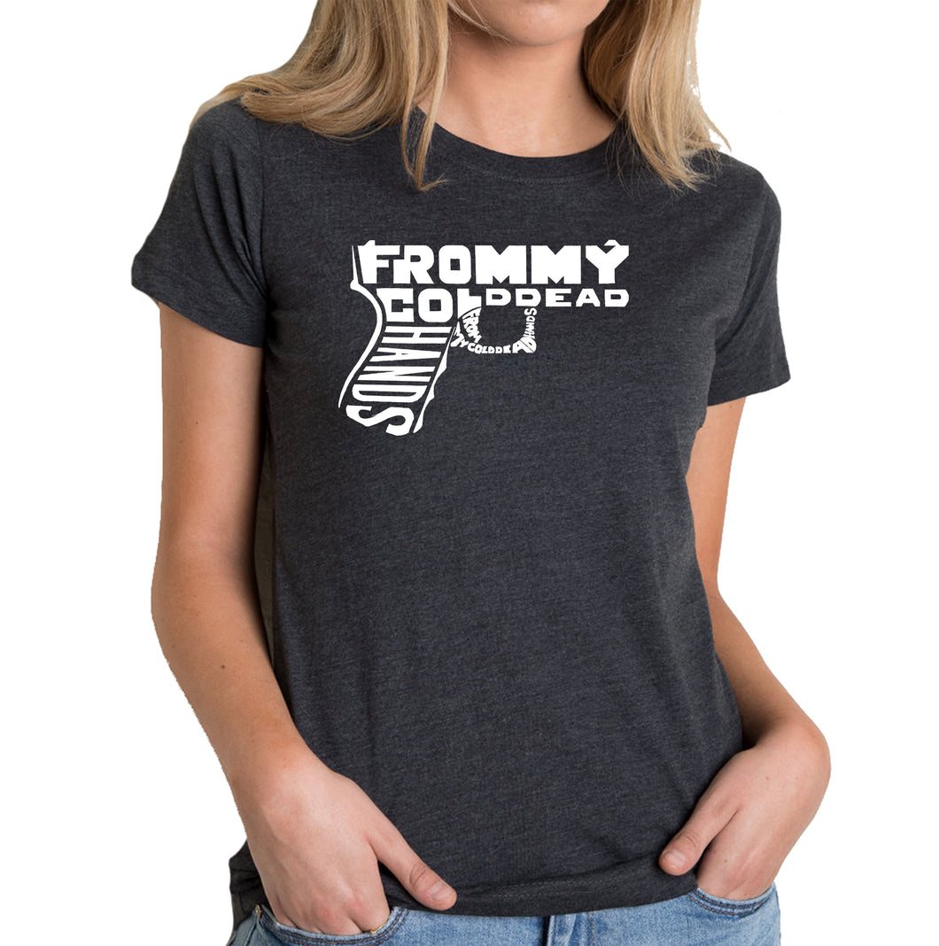 Cold Dead Hands Gun - Women's Premium Blend Word Art T-Shirt
