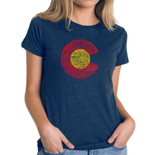 Load image into Gallery viewer, Colorado - Women&#39;s Premium Blend Word Art T-Shirt