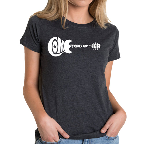 COME TOGETHER - Women's Premium Blend Word Art T-Shirt