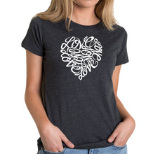 Load image into Gallery viewer, LOVE - Women&#39;s Premium Blend Word Art T-Shirt