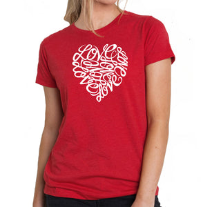 LOVE - Women's Premium Blend Word Art T-Shirt