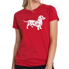 Load image into Gallery viewer, Dachshund  - Women&#39;s Premium Blend Word Art T-Shirt