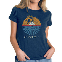Load image into Gallery viewer, Cities In San Diego - Women&#39;s Premium Blend Word Art T-Shirt